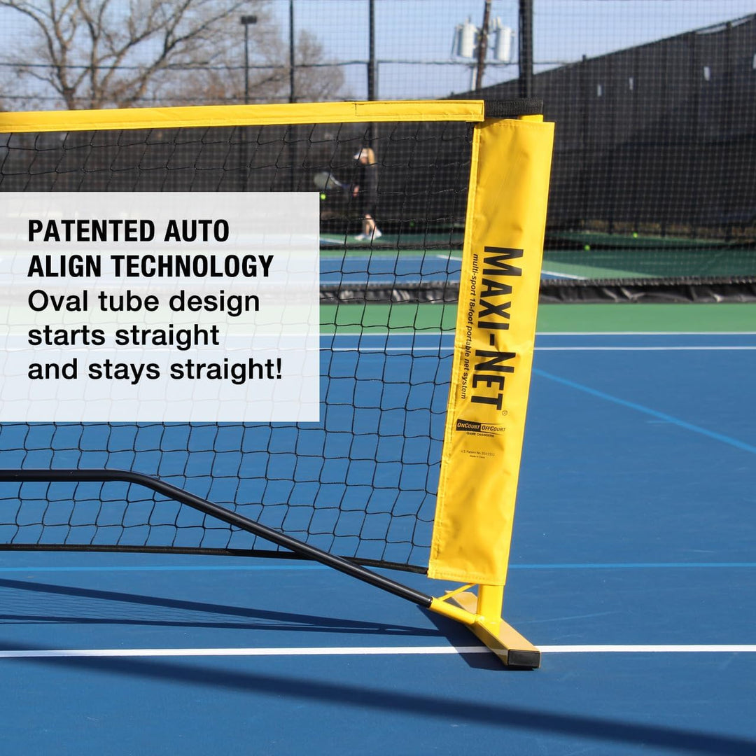 Maxi-Net - 18-Foot Portable Tennis, Beginner Volleyball and Badminton Net System