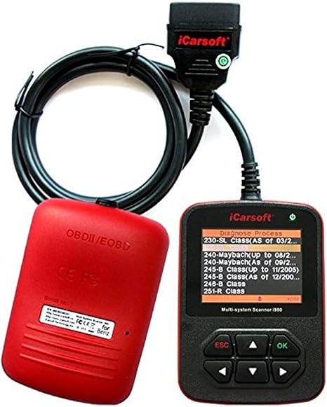 Professional Diagnostic Scanner: Genuine Benz I980 - Read &amp; Clear Trouble Codes, Full OBDII Capabilities