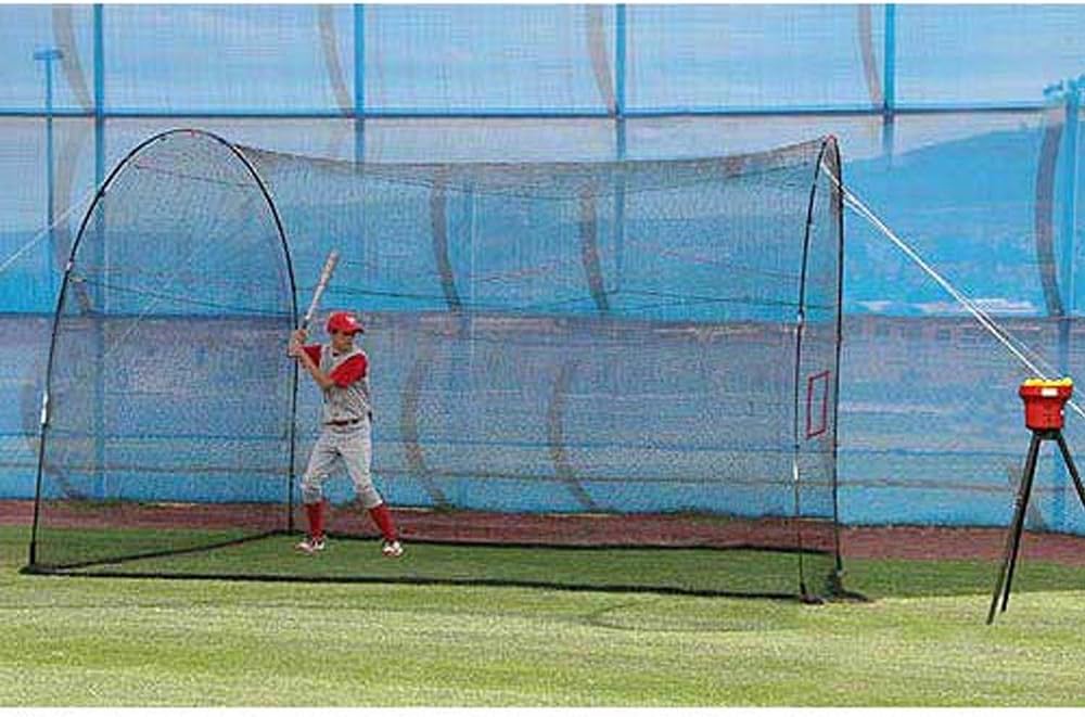 Heater Crusher Mini Lite-Ball Pitching Machine &amp; Homerun Batting Cage