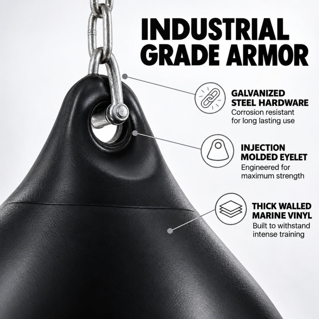 Amber Fight Gear Water-Filled Teardrop Heavy Boxing Bag, 12–18 Inch