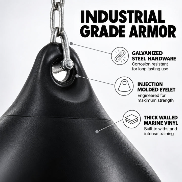 Amber Fight Gear Water-Filled Teardrop Heavy Boxing Bag, 12–18 Inch