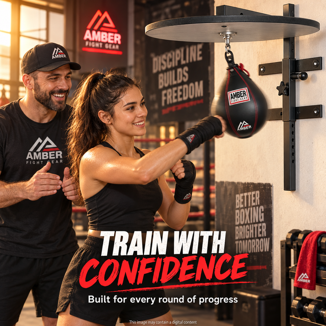 Amber Fight Gear Maximize Your Training with The Pro Style Speedbag Platform - High-Performance Punching Bag Accessories