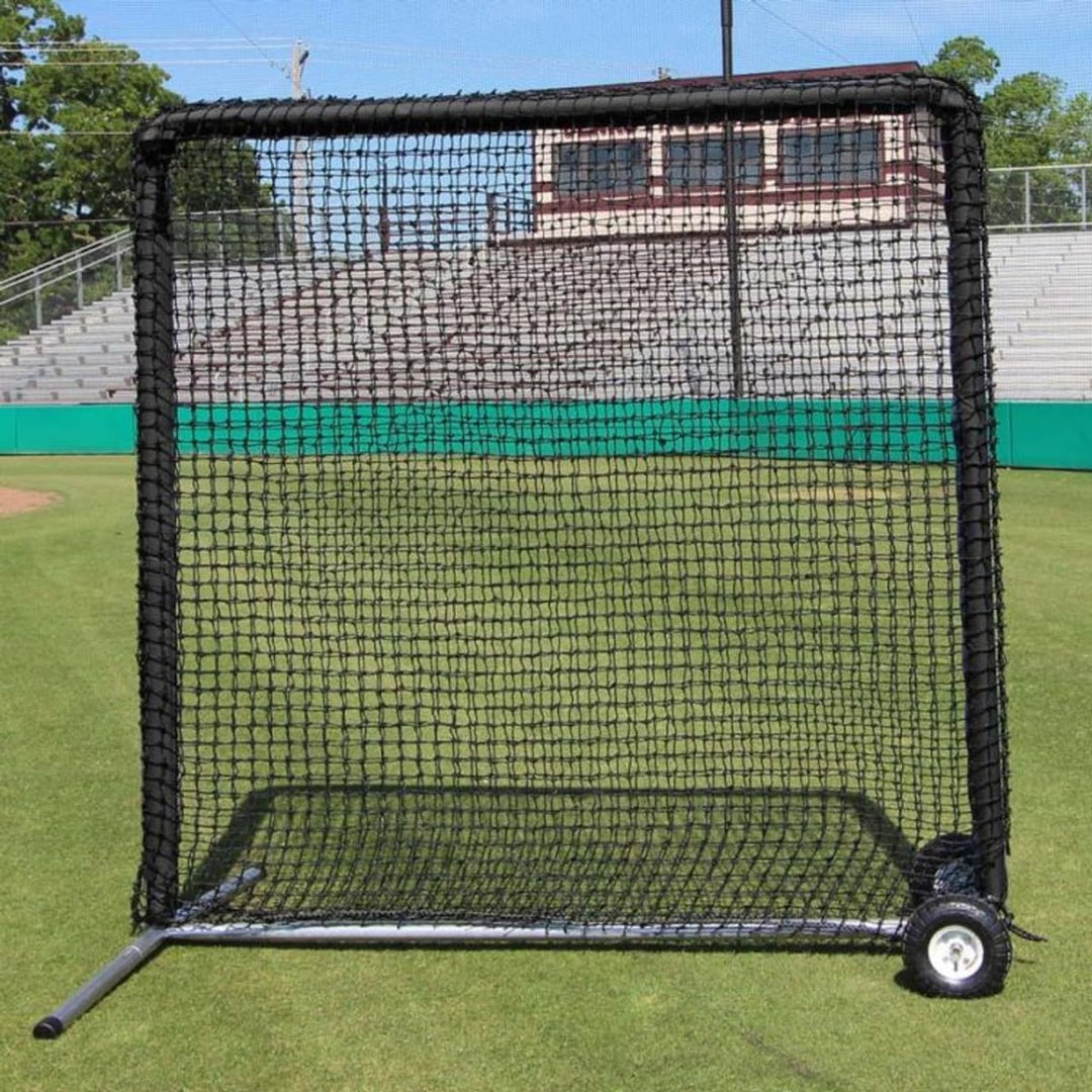 Cimarron Sports 7x7 Steel Pitcher Protective Screen with Wheels