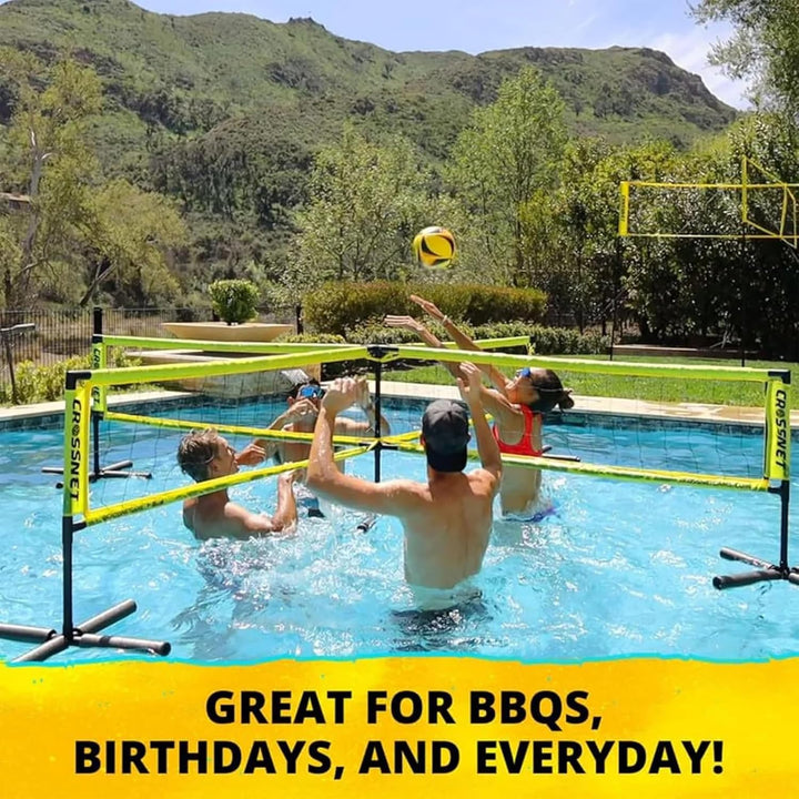 CROSSNET H2O Volleyball Pool Game - Four Square Net