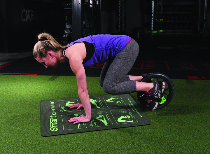 Prism Fitness Core Wheel Ab Exercise Tool with Mat