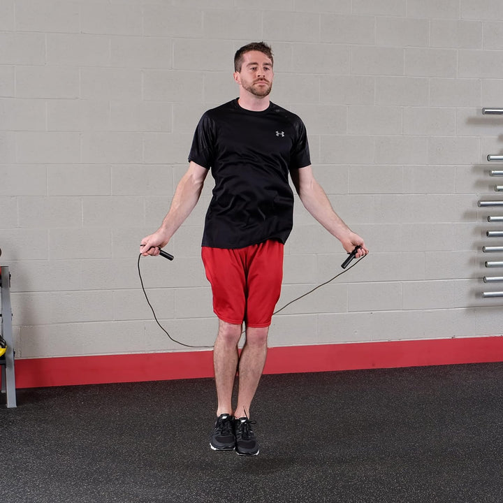 Body-Solid Tools Cable Speed Jump Rope (BSTJR1) | Smooth Bearing