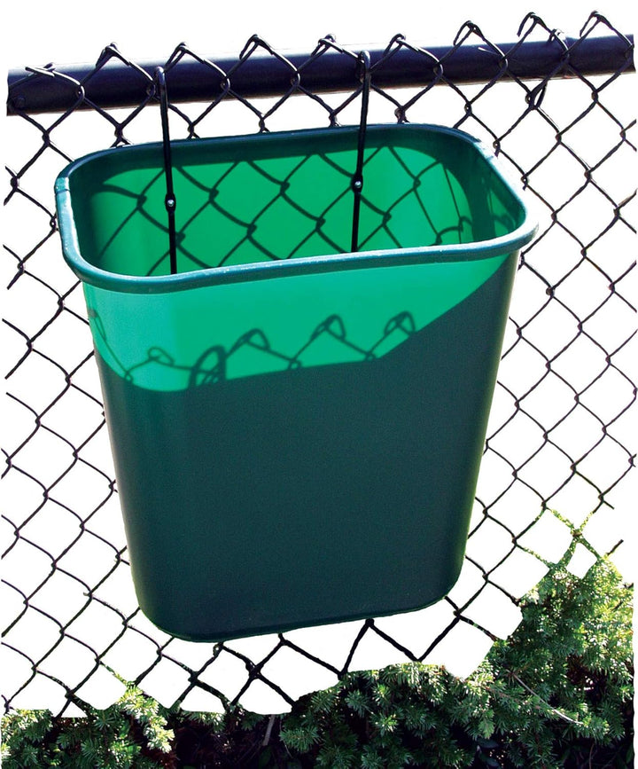 Tennis Court Trash Basket - 7 Gallon, Green
