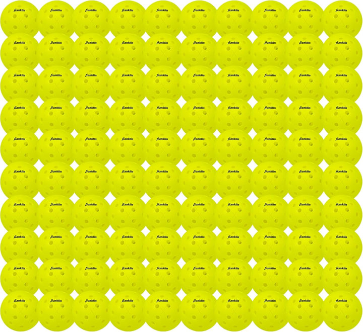 Franklin X-40 Outdoor Pickleball Balls - 100 Bulk Pack (Yellow)