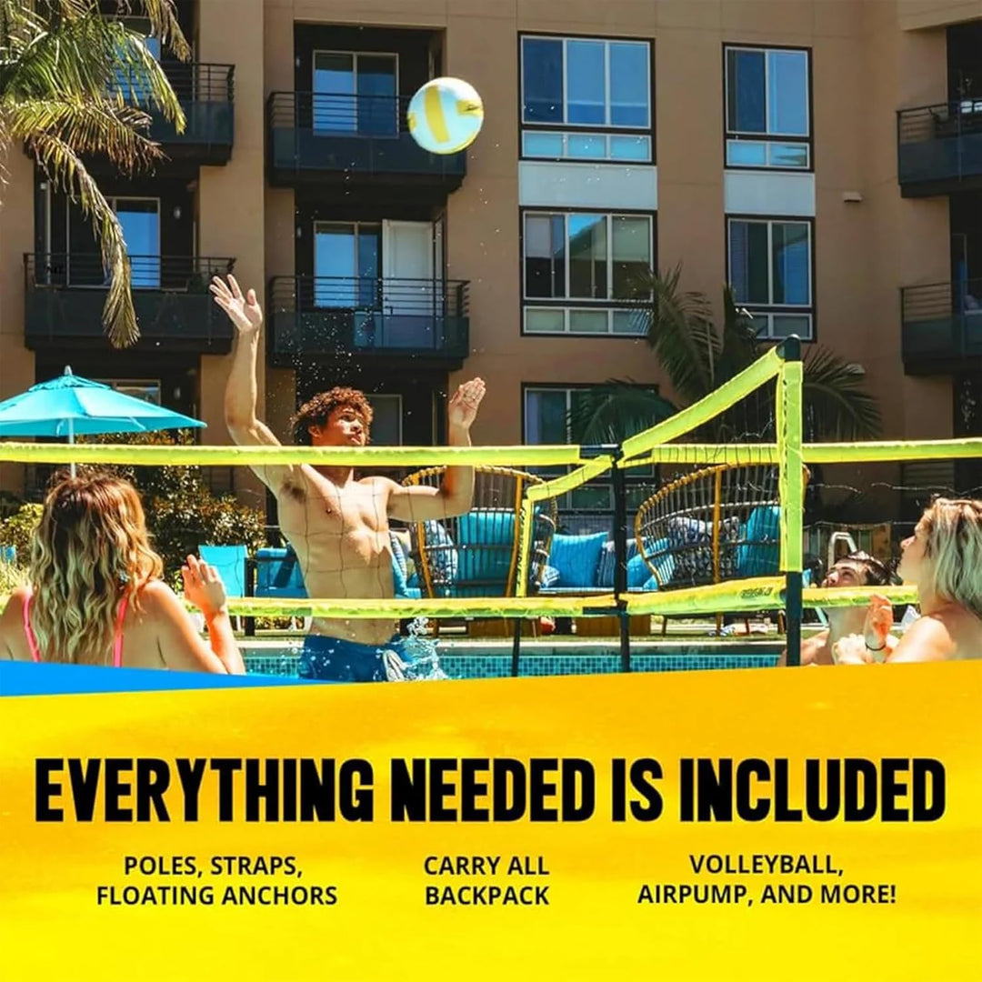 CROSSNET H2O Volleyball Pool Game - Four Square Net