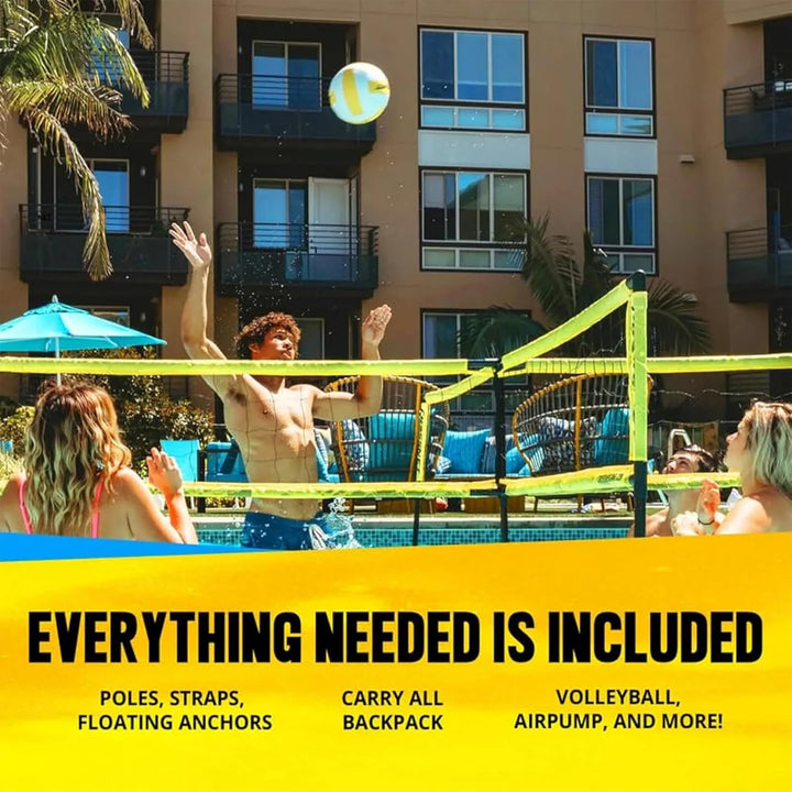 CROSSNET H2O Volleyball Pool Game - Four Square Net
