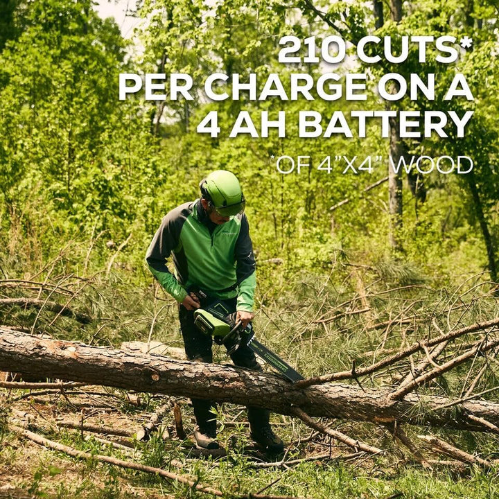 High Performance 82V 18-inch 2.7kW Chainsaw with 4Ah Battery and Dual Port Charger 82CS27-4DP - Power and Precision for Your Cutting Needs