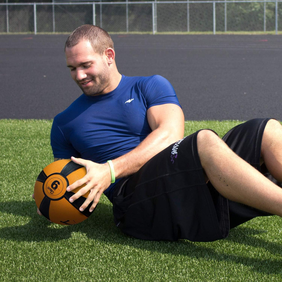 Prism Fitness 6 lb Smart Medicine Ball - Orange