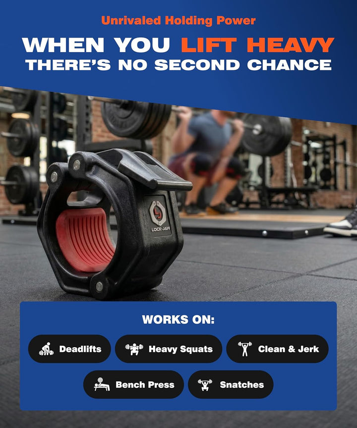 OLY 2 Olympic Barbell Collar (Black) - Lifetime Warranty