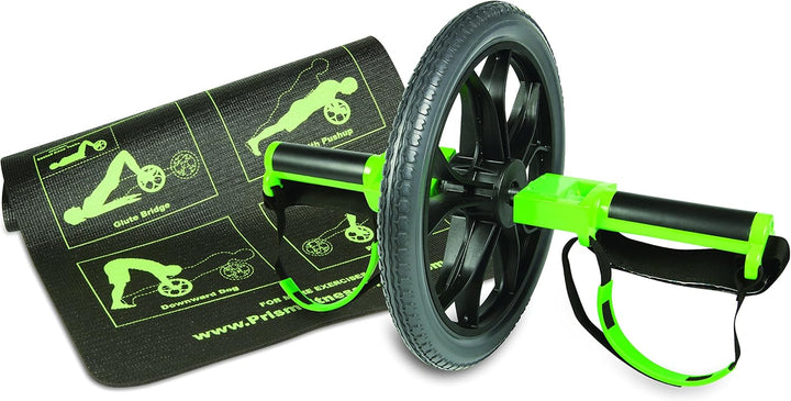Prism Fitness Core Wheel Ab Exercise Tool with Mat