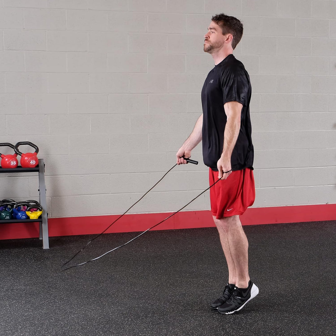 Body-Solid Tools Cable Speed Jump Rope (BSTJR1) | Smooth Bearing