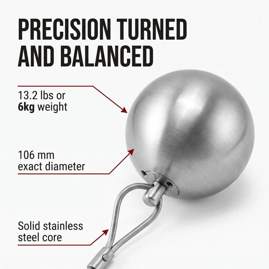 Amber Fight Gear Stainless Steel Hammer Throw with Swivel &amp; Aluminum Handle