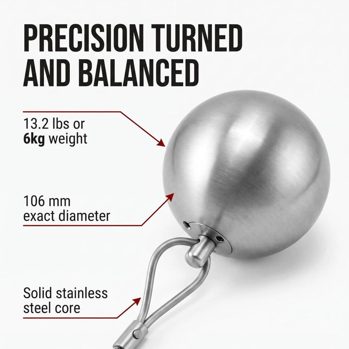 Amber Fight Gear Stainless Steel Hammer Throw with Swivel &amp; Aluminum Handle