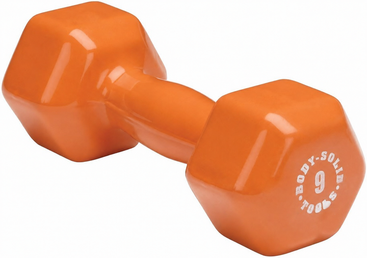 Body-Solid Tools Vinyl Studio Dumbbells 1lb to 15lb