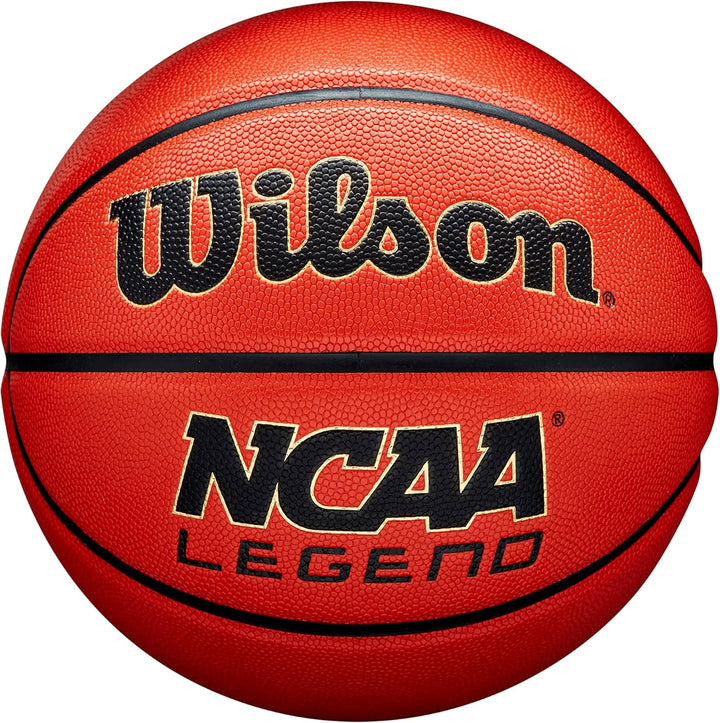 Wilson NCAA Legend Basketball - Size 7 (29.5", Orange/Black)