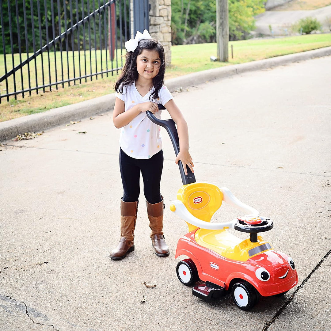 Best Ride On Cars Baby Toddler 3 in 1 Little Tikes Toy Push Vehicle Stroller, Walking Push Car and Ride On, Red