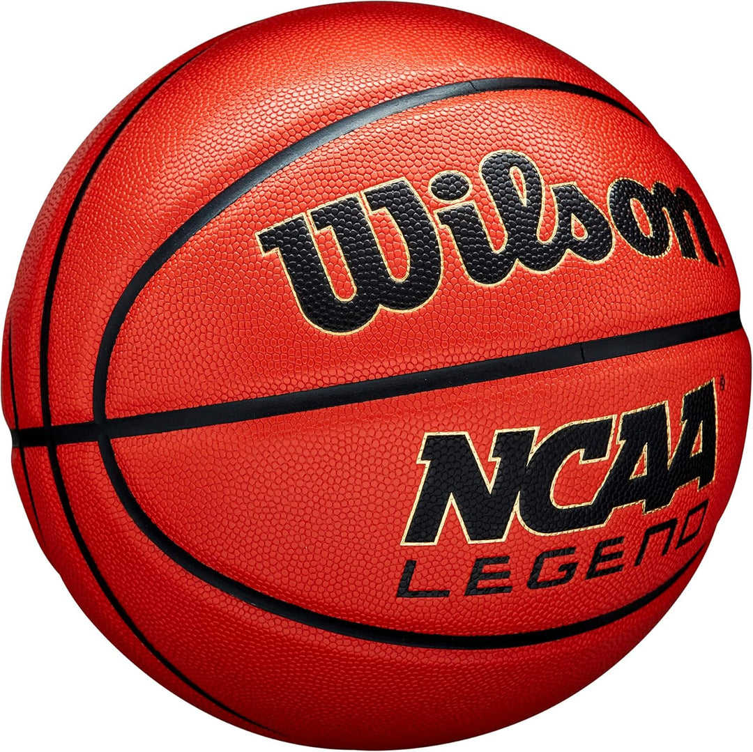 Wilson NCAA Legend Basketball - Size 7 (29.5", Orange/Black)