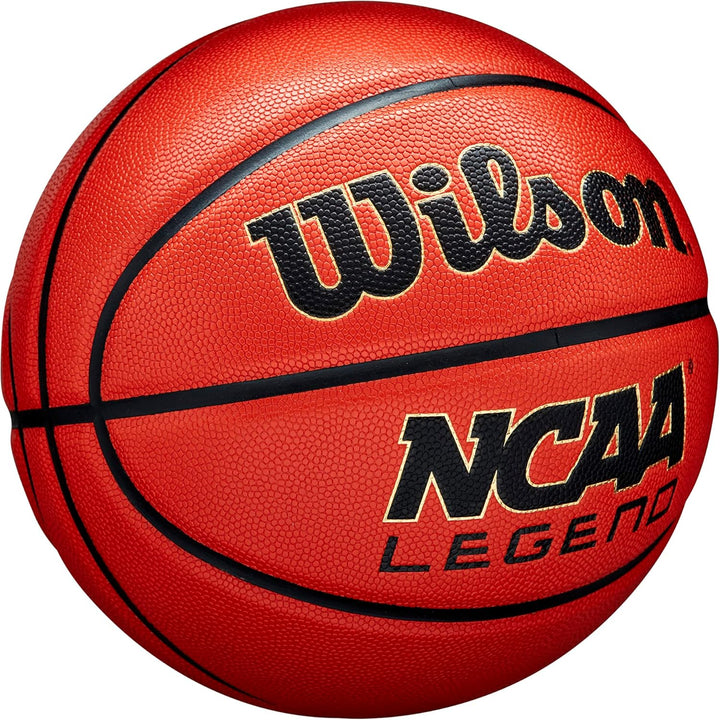 Wilson NCAA Legend Basketball - Size 7 (29.5", Orange/Black)
