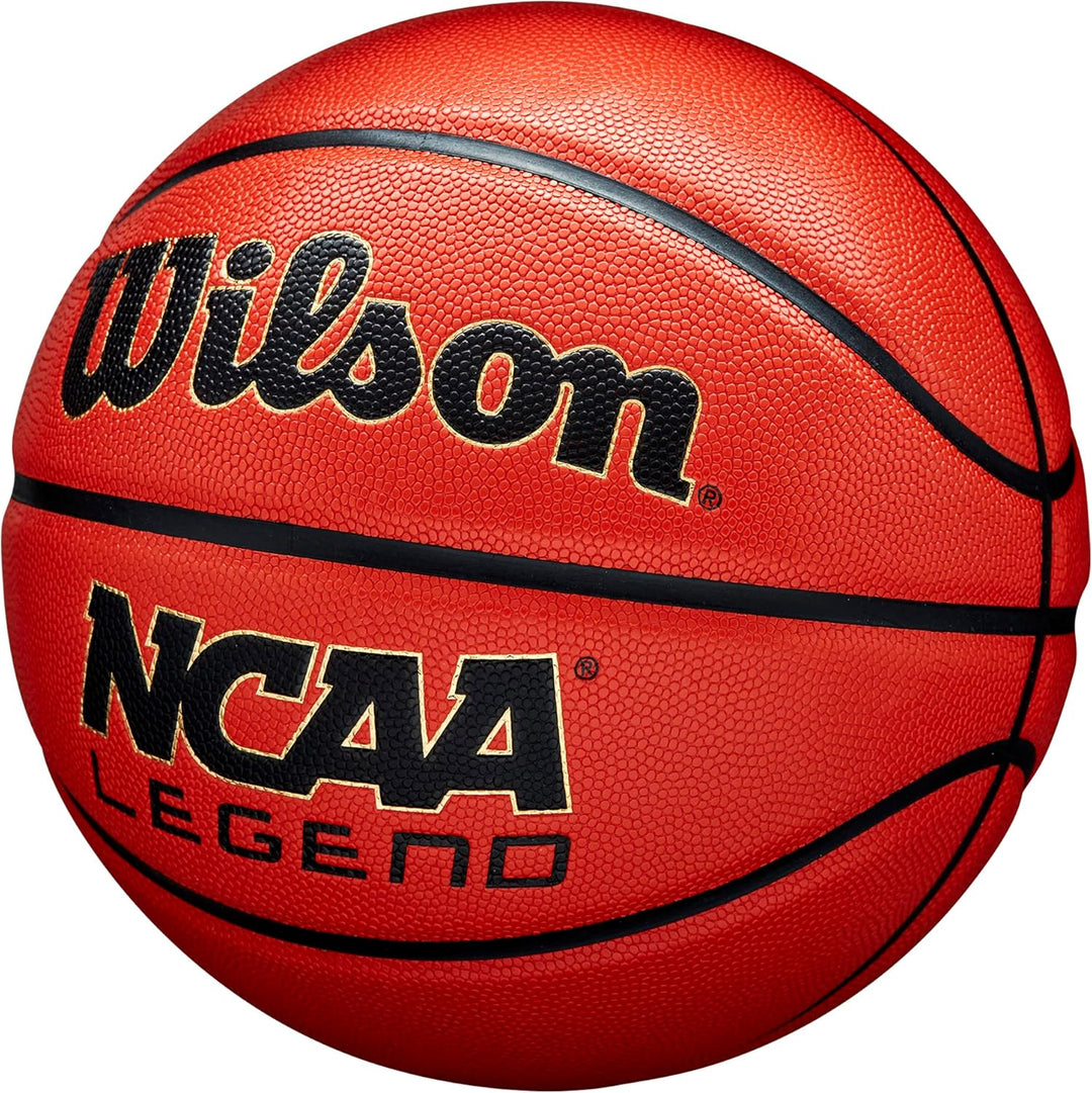 Wilson NCAA Legend Basketball - Size 6 (28.5", Orange/Black)