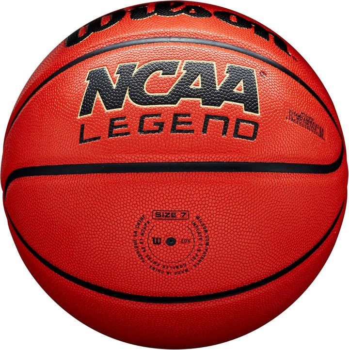 Wilson NCAA Legend Basketball - Size 7 (29.5", Orange/Black)