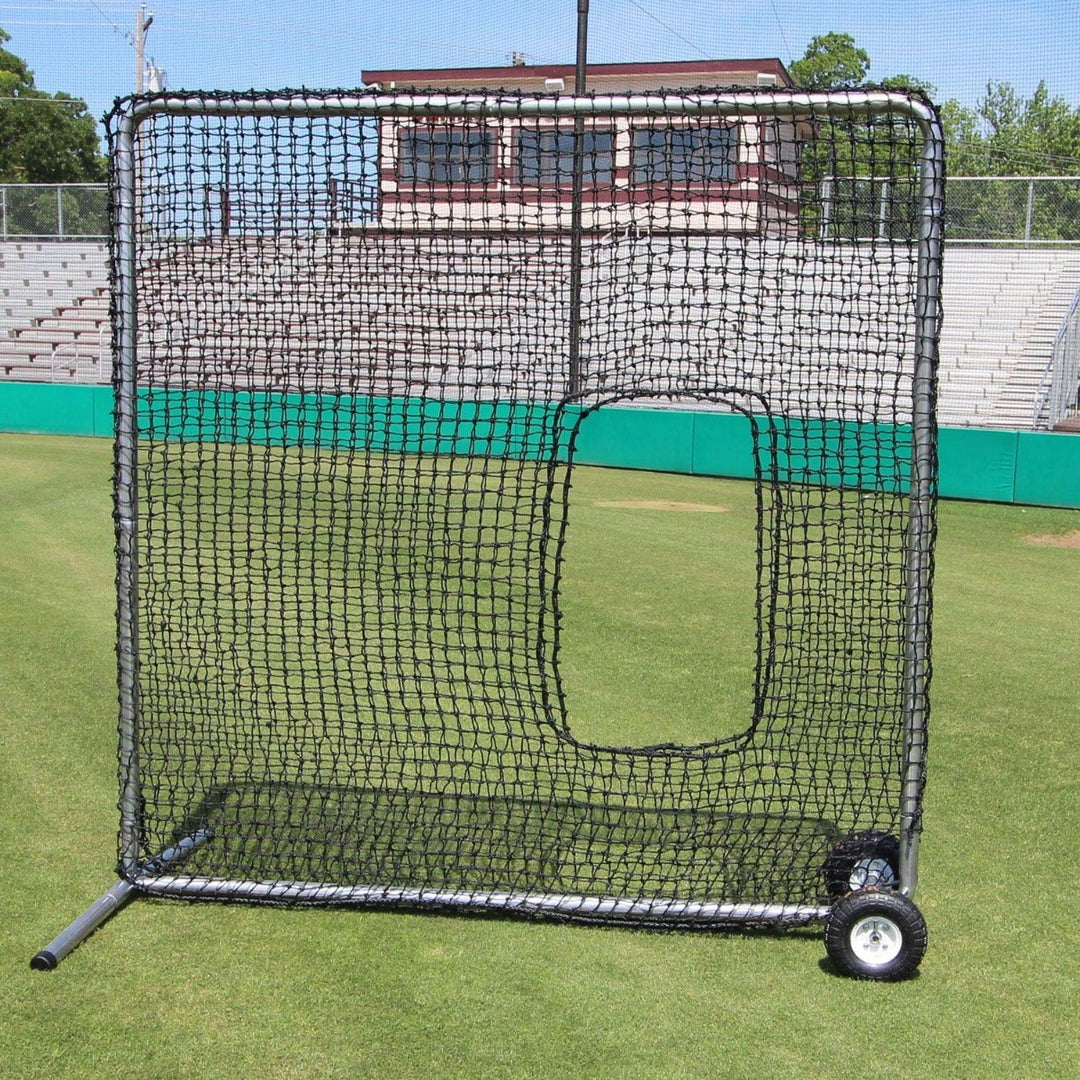 Cimarron 7x7 Premier Softball Net &amp; Frame with Wheels