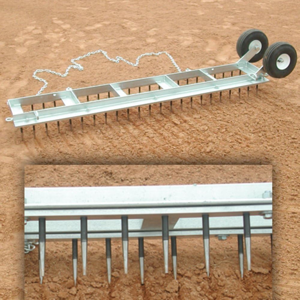 Diamond Digger Field Groomer w/Wheels - 14" x 6&