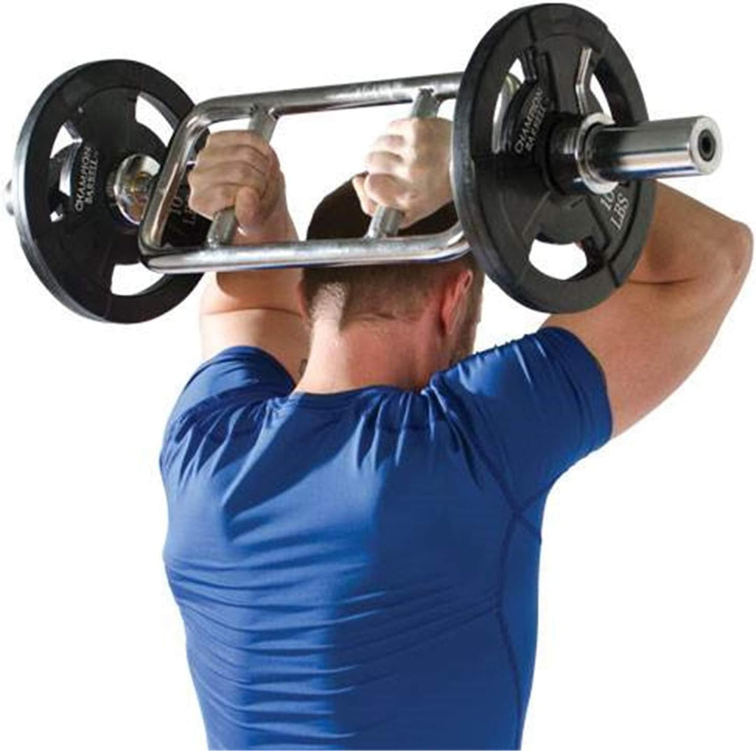 Champion Olympic-Style Tricep Bomber - Chrome, Knurled Grip