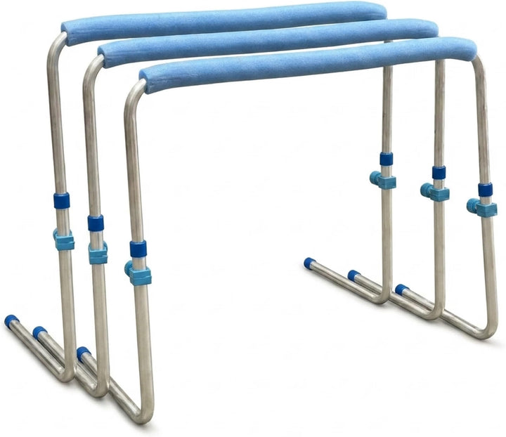 Amber Fight Gear Adjustable Aluminum Training Hurdles, Self-Return, Set of 3