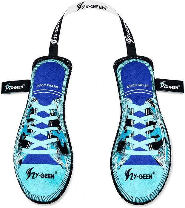 LIVEVIE Activated Charcoal Shoe Deodorizers, Moisture-Wicking, Reusable 2-Pack