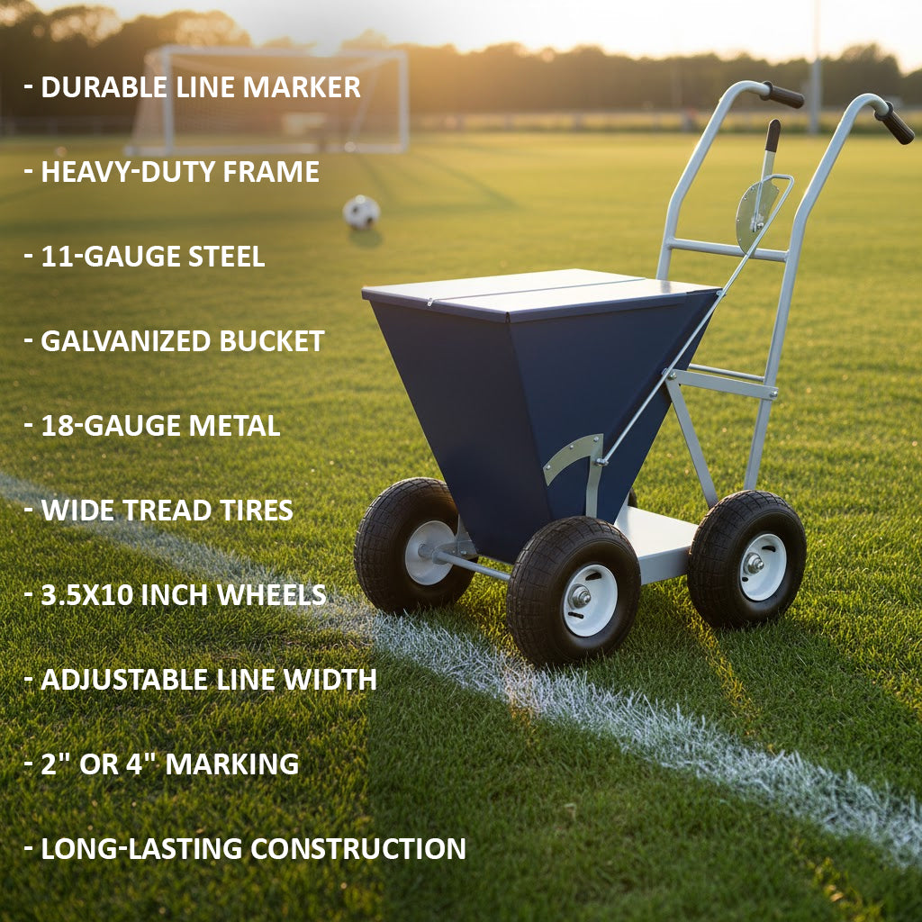 Alumagoal Heavy Duty Dry Line Marker, 100-Pound Capacity