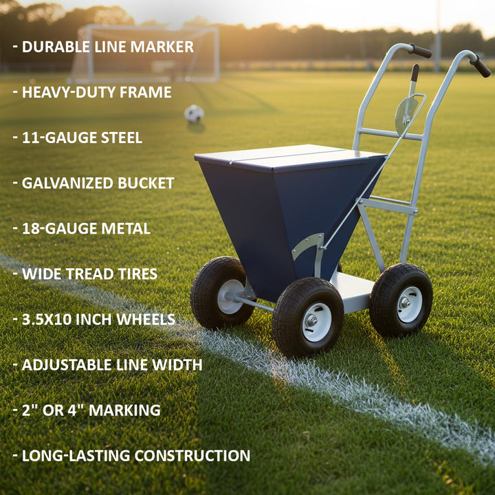 Alumagoal Heavy Duty Dry Line Marker, 100-Pound Capacity