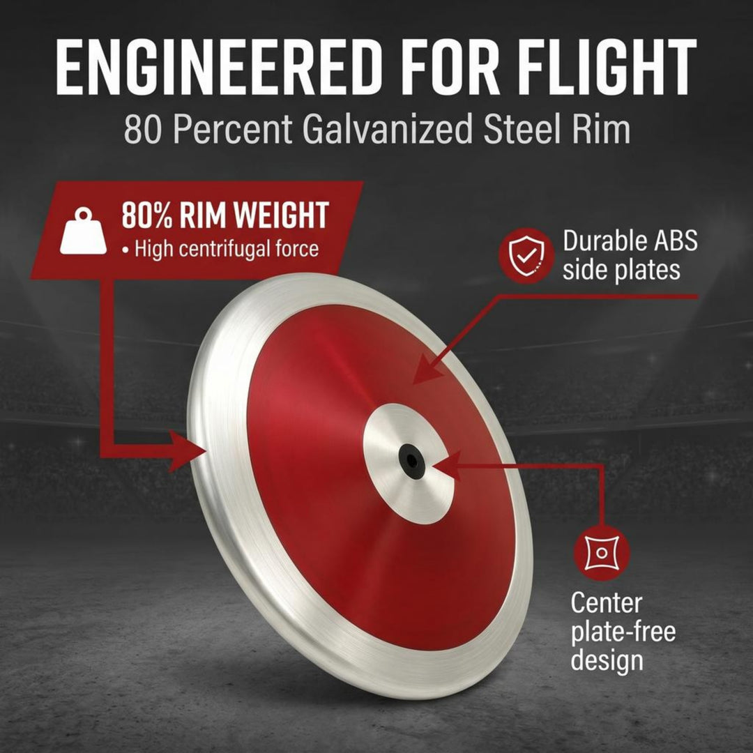 Amber Fight Gear Prestige Discus with 80% Galvanized Steel Rim &amp; ABS Plates