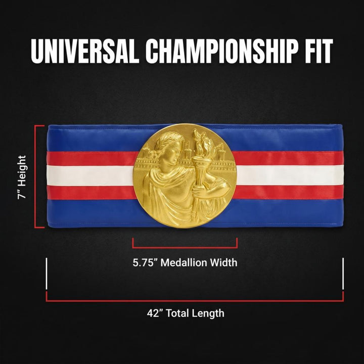 Amber Fight Gear Championship Boxing Belt Ideal for Boxing Shows and Tournaments, Vibrant Satin Design, Secure Hook and Loop Closure