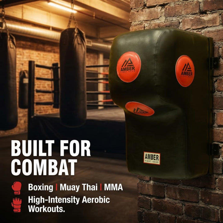 Amber Fight Gear Wall Mount Uppercut Bag Wall Mount Hook and Uppercut Punching Bag Wall Mounted Boxing Bag for Boxing Muay Thai, MMA, Kickboxing