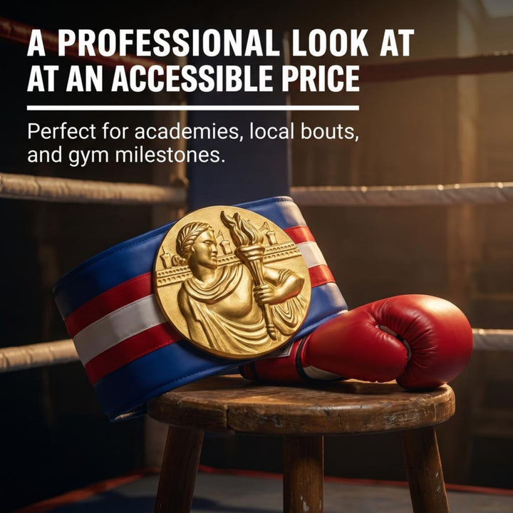 Amber Fight Gear Championship Boxing Belt Ideal for Boxing Shows and Tournaments, Vibrant Satin Design, Secure Hook and Loop Closure