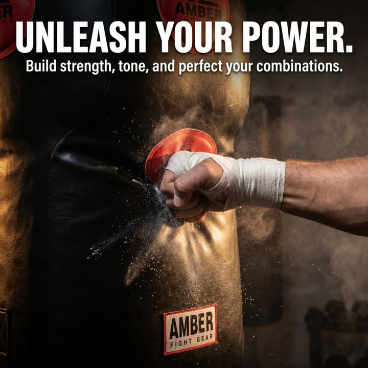 Amber Fight Gear Wall Mount Uppercut Bag Wall Mount Hook and Uppercut Punching Bag Wall Mounted Boxing Bag for Boxing Muay Thai, MMA, Kickboxing