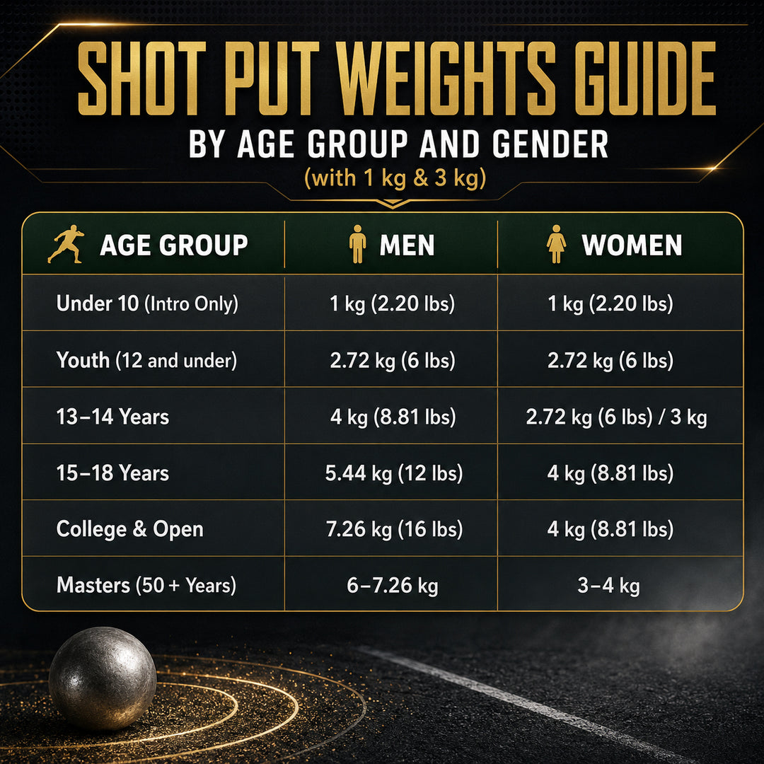 Amber Fight Gear Precision Brass Shotput IAAF Compliant, Superior Grip &amp; Weight Calibration for Competitive Performance