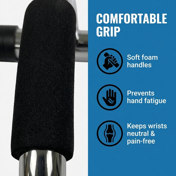 Enhance Upper Body Strength: Training Push Up Bars for Shoulders, Chest &amp; Core - Non-Skid Feet, Compact &amp; Portable