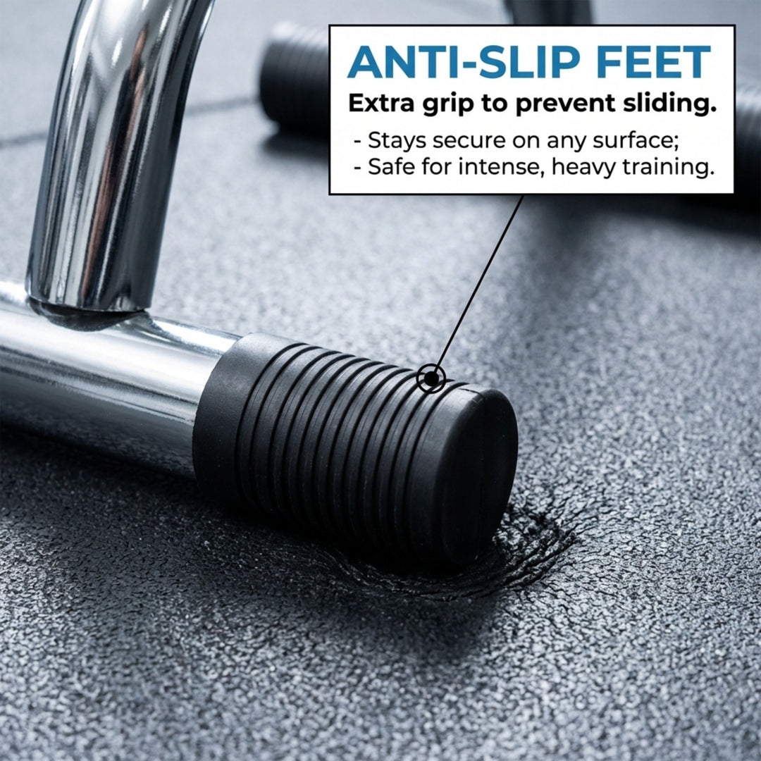 Enhance Upper Body Strength: Training Push Up Bars for Shoulders, Chest &amp; Core - Non-Skid Feet, Compact &amp; Portable