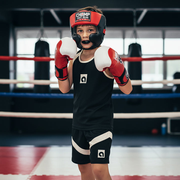 Amber Fight Gear Junior Custom Fit Mouthguard with Case for Kids Ages 5–10