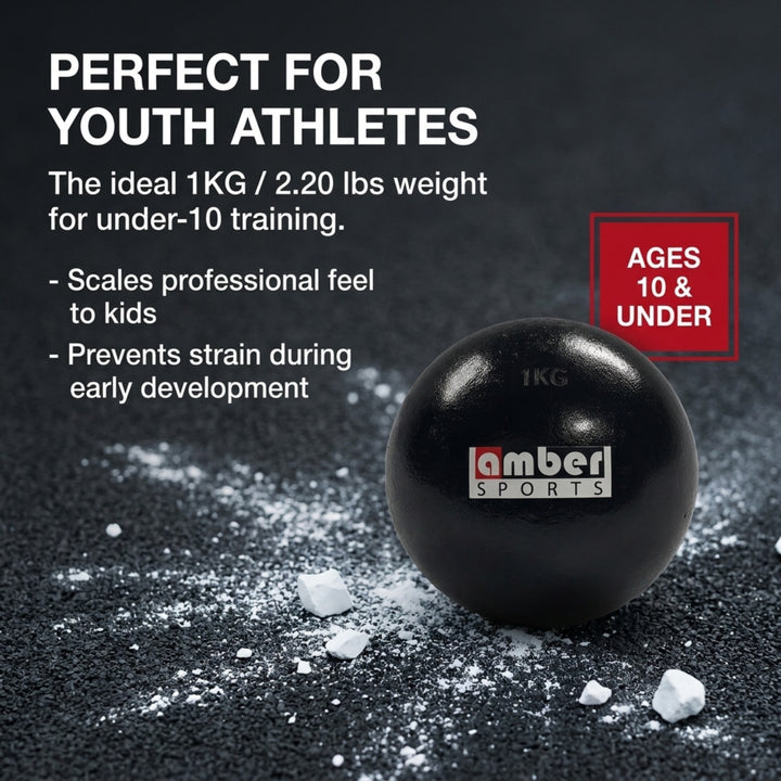 Amber Athletic Gear Cast Iron Shot Put Weights  Ideal for Track &amp; Field Training