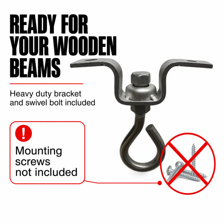 Amber Fight Gear Wooden T-Beam Heavy Bag Hanger, Adult Size