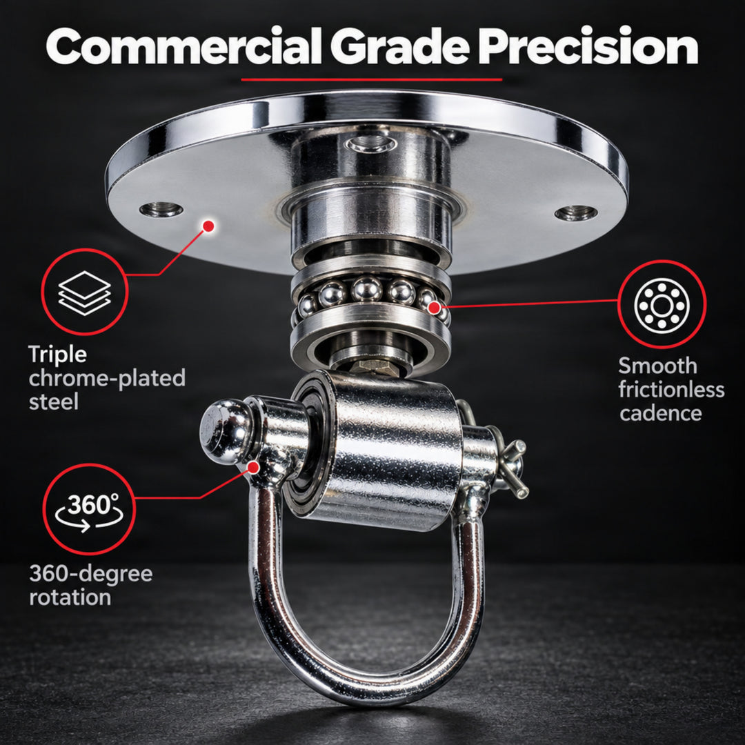 Amber Fight Gear Deluxe Swivel with Lock Silver Small