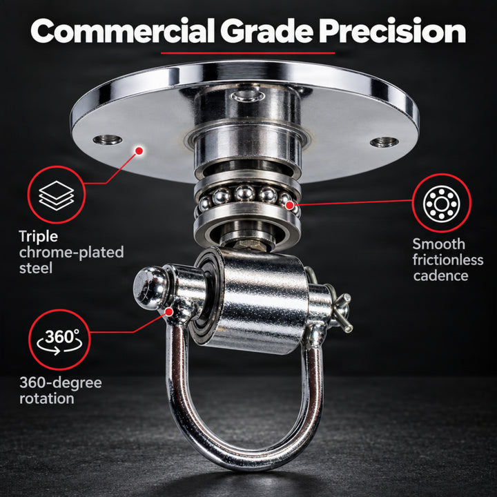 Amber Fight Gear Deluxe Swivel with Lock Silver Small