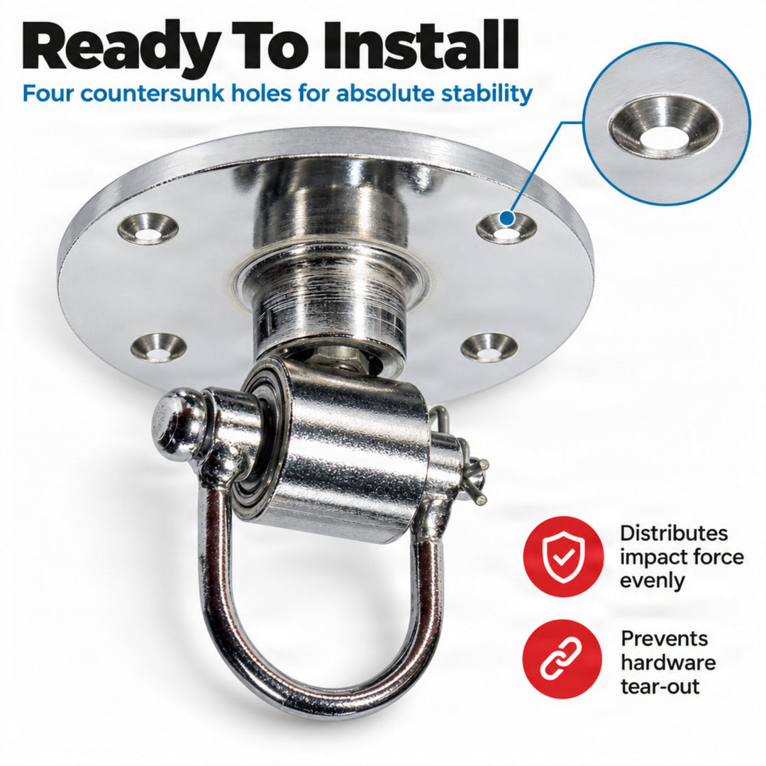 Amber Fight Gear Deluxe Swivel with Lock Silver Small