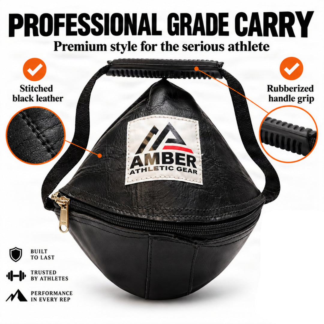 AMBER Athletic Gear Leather Shot Put Carrier